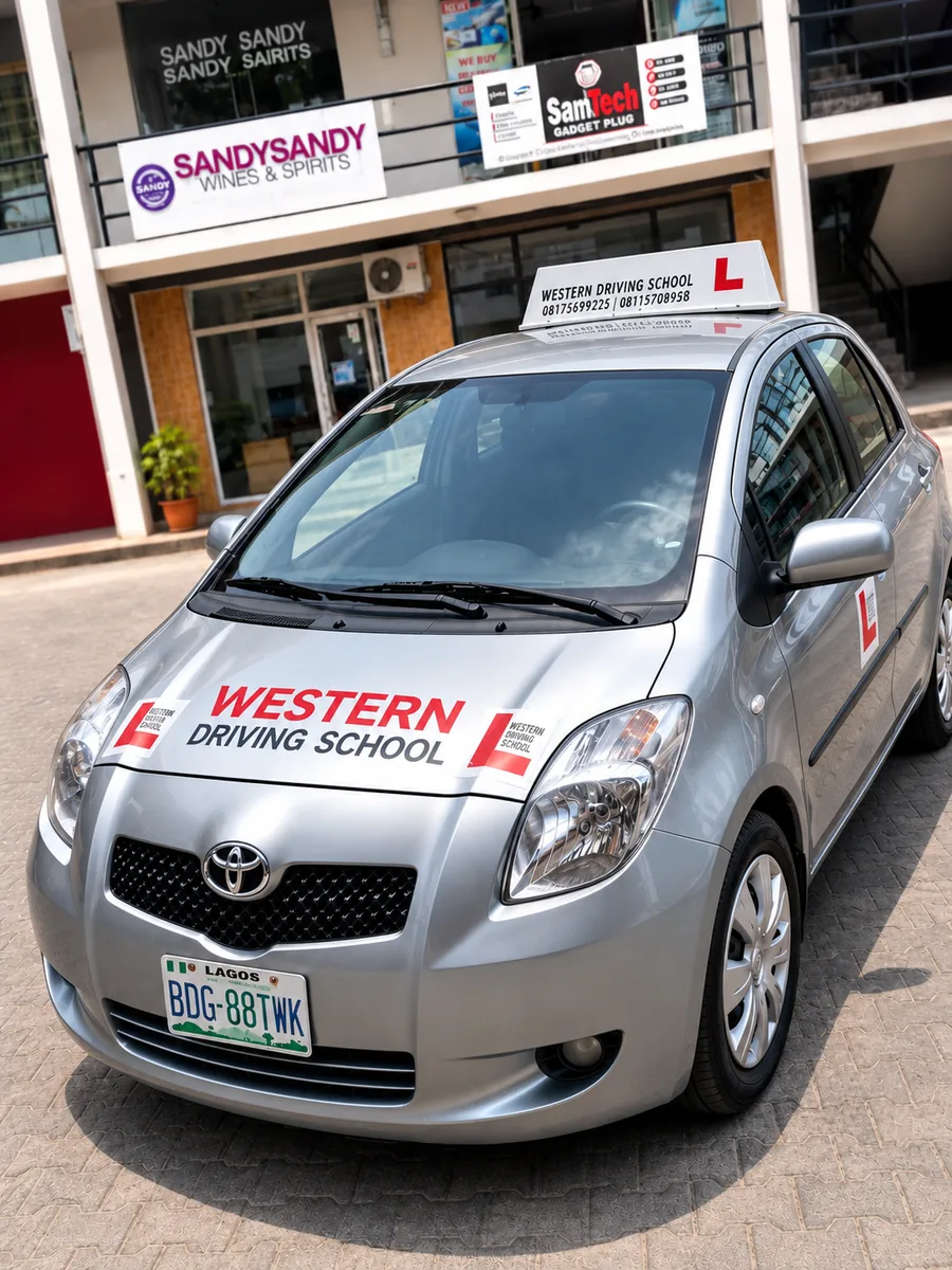WDS training vehicle, silver Toyota Yaris