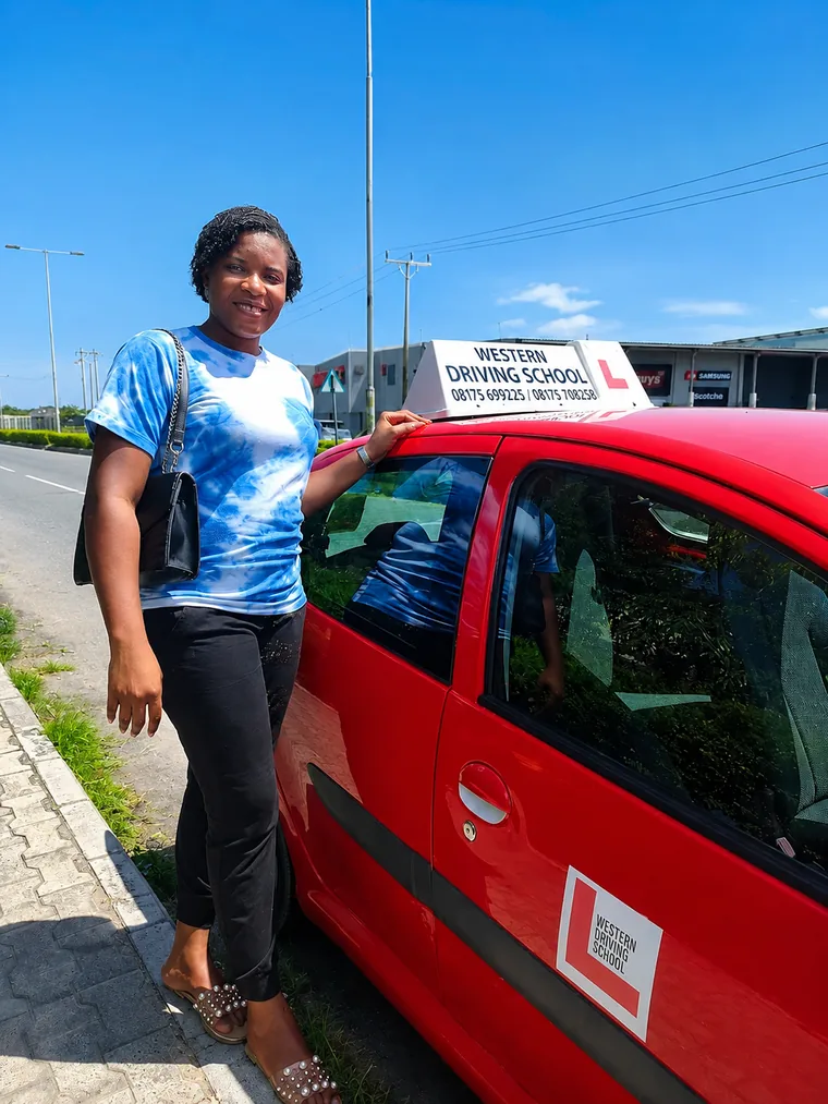 WDS student during a practical driving lesson